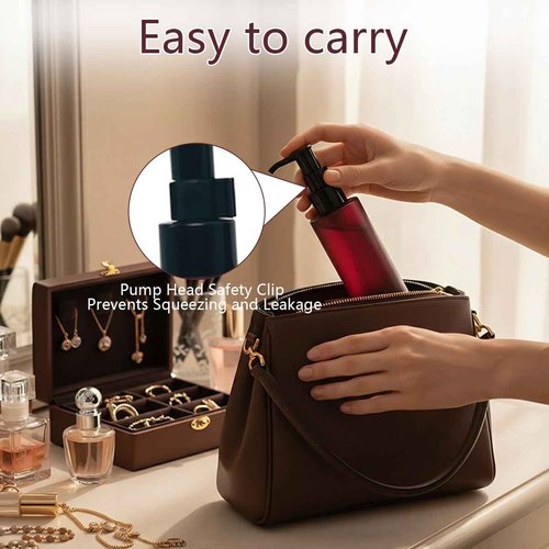 2PCS 100ml Frosted Glass Pump Bottles Refillable Liquid Lotion Soap Dispenser Toiletries Bottles Hand Jar Containers for Bathroom Kitchen and Garden