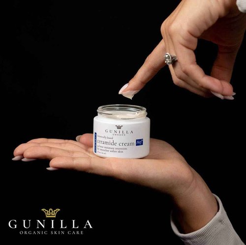 GUNILLA Ceramide Cream A17 β Spa-Grade Moisturizer with 17 Plant-Based Actives. For All Skin Types, Especially Dry or Sensitive. Fragrance-Free. Vegan. (2 oz)