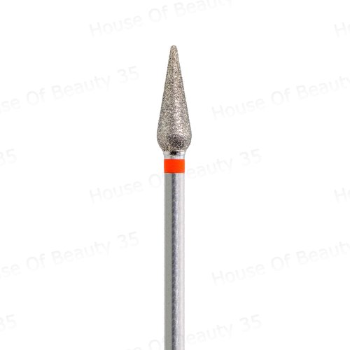 Generic KMIZ Diamond Nail Bits DDR 4-12S (5Pack), Drop Cuticle Drill Bit, Pro Diamond Nail Bits for Nail Manicure. Small, Metallic
