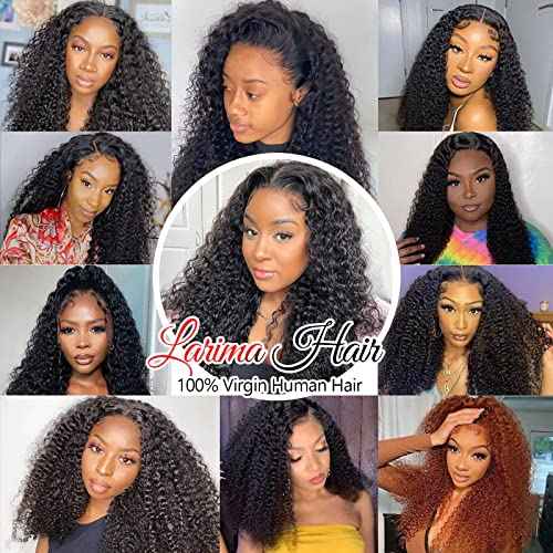 Larima Curly Wig - 13x4 HD Lace Front Wig, Human Hair, Pre-Plucked with Baby Hair, 180% Density, Glueless, Natural Hairline, 18 Inch