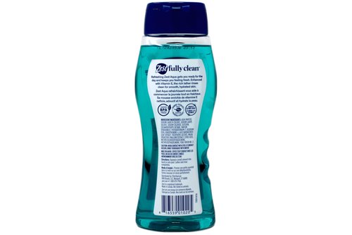 Zest Body Wash Aqua with Vitamin-E Hydrating 18 Ounce (Pack of 3)