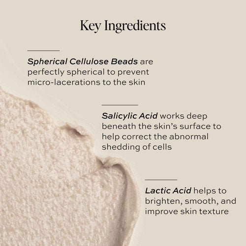 DIME Beauty Whipped Exfoliating Mask, Face Scrub and Cleanser, Lactic Acid and Salicylic Acid Scrub, 2 oz / 60 ml