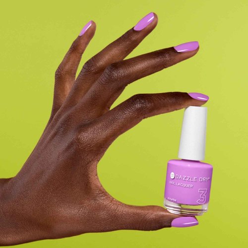 Dazzle Dry Nail Lacquer (Step 3) - In The Moment - A vibrant orchid purple. Full coverage cream. (0.5 fl oz)