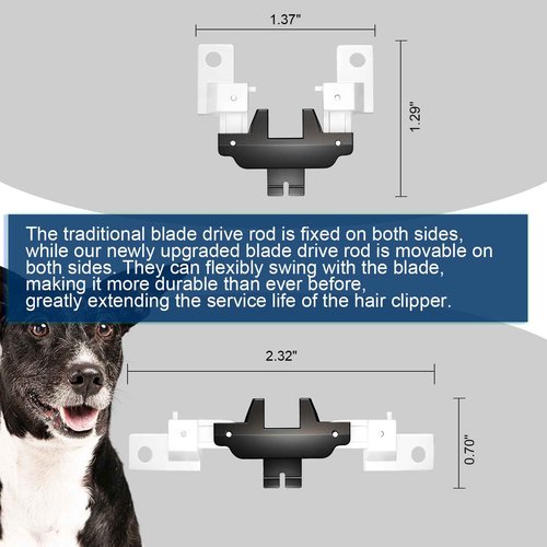 DODAER Upgrade Metal Blade Drive Assembly Lever Compatible with Andis AG & AGC pet Clipper (2 Pack)