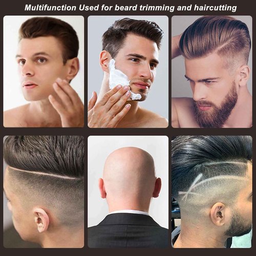 BROLEO Foil Beard Trimmer, Hair Clipper Portable Multifunction Efficient Compact USB Charging for Travel for Men