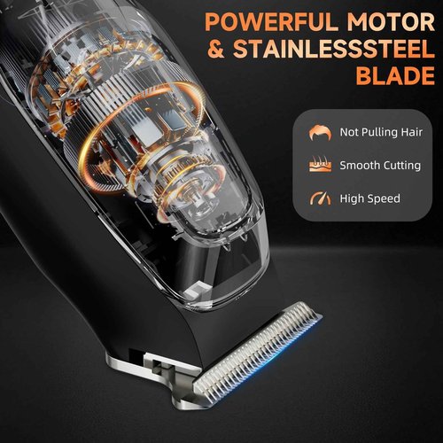 SIDHGN Professional Hair & Beard Trimmer, Zero Gapped (Orange)