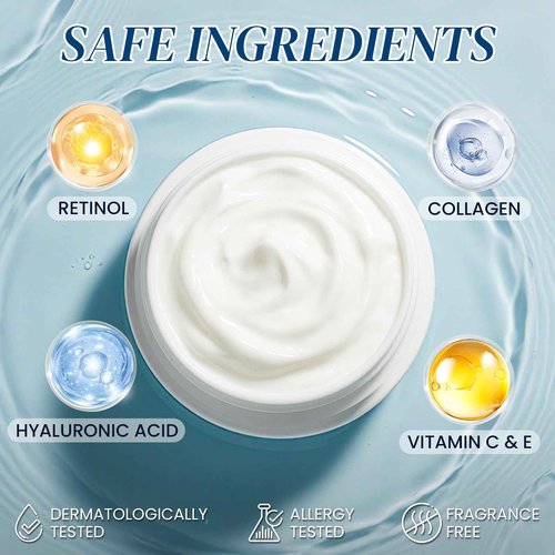 Collagen Cream for Face With Retinol and Collagen Used for Moisturizer Firming Anti Wrinkle Collagen Anti Wrinkle Day Night Creamfor Face Used for Women and Men 2Pack 1.7 Fl Oz