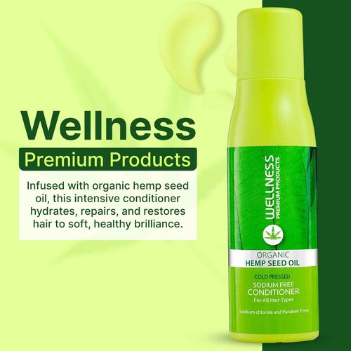 Wellness Premium Products - Intensive Conditioner - Organic Hemp Seed Oil (500ml/16.9oz)