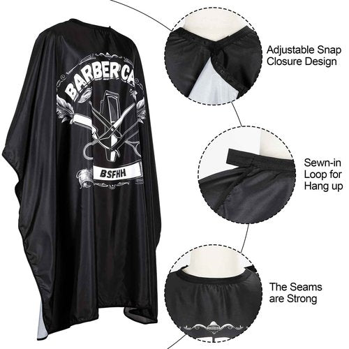 Hair Cutting KIT Tool Hair Cutting KIT Tool Professional Salon Cape Polyester Barber Cape Hair Cut Cape, 63”x56” (Pack of 8)
