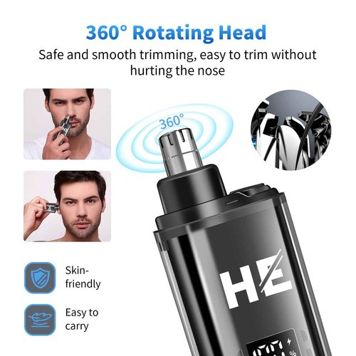 HIENA PRO Hair Clippers for Men Professional, Cordless Barber Clipper and T-Blade Beard/Hair Trimmer Set, Electric Razor Foil Shaver Nose Trimmer Barber Kit, Men's Hair Cutting Kit (814 Set)