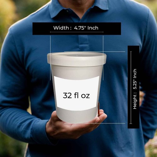 uh*Roh*Muh USDA Certified 32 fl oz Organic Shea Butter from the France | Refined, Nourishing Body Butter for Smooth and Healthy Skin (Net Wt: 0.8 kg / 1.7 lb)