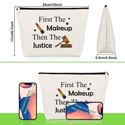 Future Lawyer Gift Makeup Bag Attorneys Gifts Lawyer Gifts for Women Law Student Gifts Attorney Birthday Gifts Law School Graduation Gifts Cosmetic Bag Paralegal Gifts Prosecutor Gifts