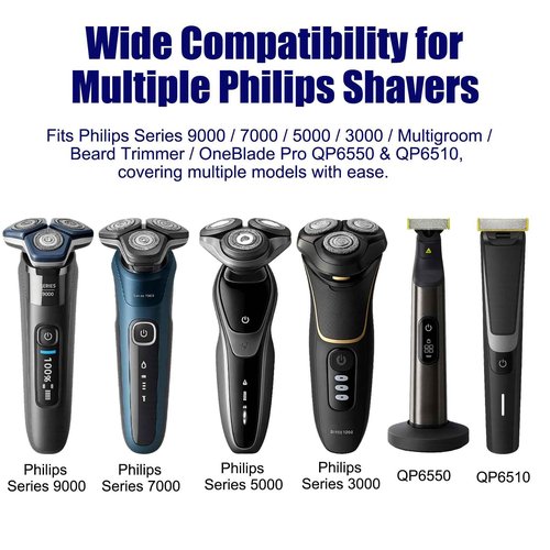 15V Charger Cord Compatible with Philips HQ8505, Replacement Adapter for Norelco One Blade QP6510 QP6520 QP6550, Series 9000 7000 5000 3000 Beard Trimmer & Electric Shaver