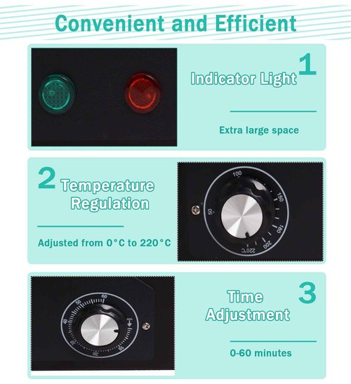 Sterilizer for Nail Tools, High Temperature Metal Clean Box for Spa Salon Barber Shops Salon Hairdressing Tool Earrings, Dry Heat Autoclave Machine 110V 300W 1.2L with Timer Black