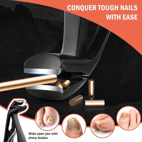 BEZOX Toenail Clipper for Seniors for Thick and Ingrown Toenails