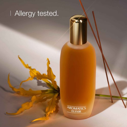 Clinique Aromatics Elixir Eau de Parfum Spray | Notes of Bulgarian Rose, Ylang Ylang, Patchouli, Jasmine + Vetiver | Perfumes for Women, 0.34 Fl Oz