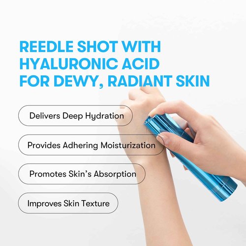 VT COSMETICS Hydrop Reedle Shot 100hL, Hyaluronic Acid Microneedling Serum, Intensive Hydrating & Moisturizing Exosome, Soft & Glass Skin, Korean Skin Booster1.69 Fl Oz.(50ml)