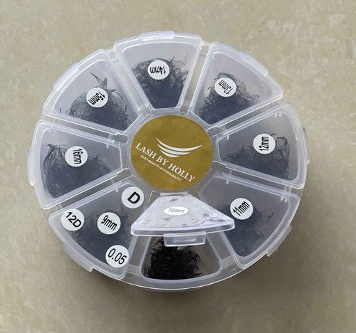 800 FANS LASH BY HOLLY PRE-MADE HAND MADE LASH FANS- MIX LENGTHS 9-15MM. (14D800FAN-D)