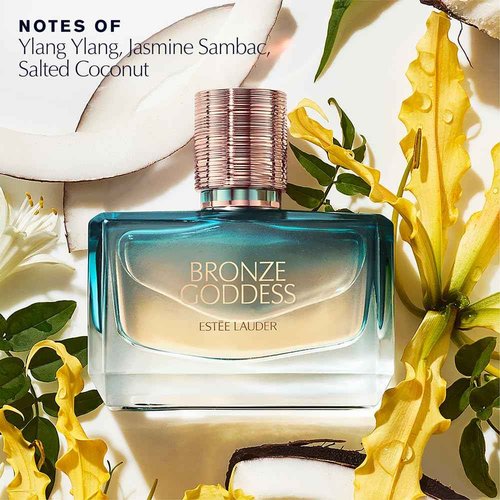 Estée Lauder Bronze Goddess Nuit Eau de Parfum Spray with notes of Ylang Ylang, Jasmine Sambac & Salted Coconut | Perfumes for Women, Travel Size, 0.34 Fl Oz