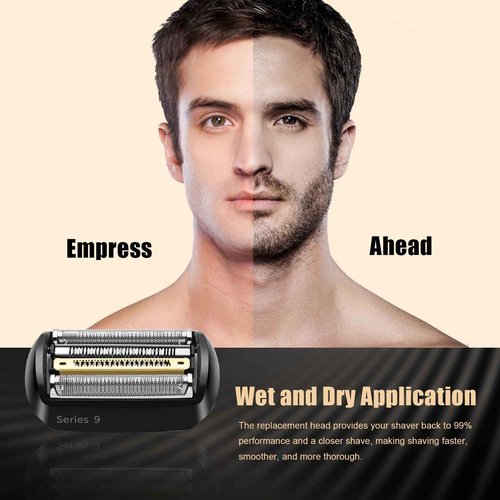 92B Series 9 Electric Shaver Replacement Head, Series 9 Shaving Razor Head S9 Foil & Cutter Razor Heads Compatible with 9290cc, 9291cc, 9370cc, 9293s, 9385cc, 9390cc, 9330s, 9296cc Etc