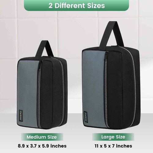 Carbrea Travel Toiletry Bag - Small Tavel Bag for Toiletries, Cosmetics, Accessories, Gifts - Black