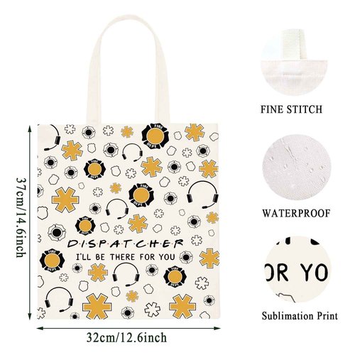 WCGXKO Dispatcher Gift Emergency Services Dispatcher Gift I'll Be There For You Zipper Pouch Makeup Bag (DISPATCHER tote)