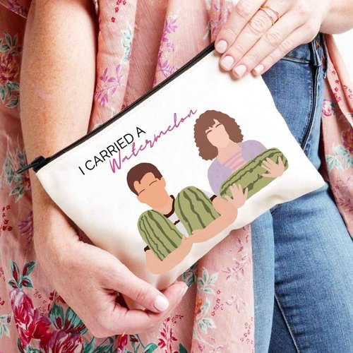 XYANFA Dance Dirty Inspired Makeup Bag Dancing Gift Watermelon Lover Gift 80s Movie Zipper Pouch (12.I CARRIED A Watermelon)
