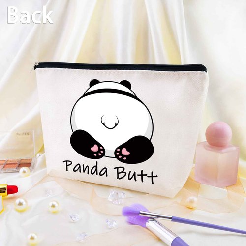 Yoxiumi Panda Gifts for Women Panda Bag Pandas Gift Bag Pandas Makeup Bag Zipper Pouch Cosmetic Pouch Travel Toiletry Bags Graduation Gift Ideas for Daughter Sister Bestie Friends