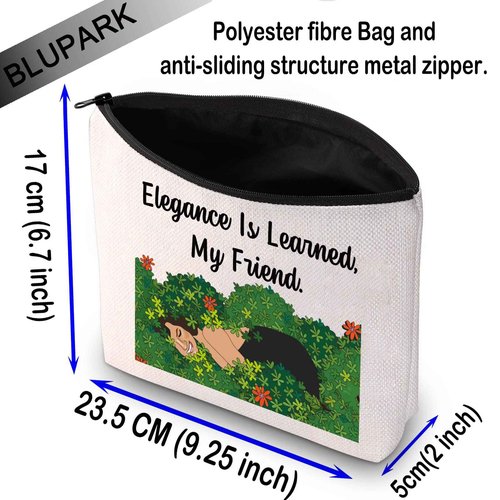 BLUPARK RHONY Inspired Gift Elegance Is Learned Makeup Bag Real Housewife Gift (Elegance Is Learned)