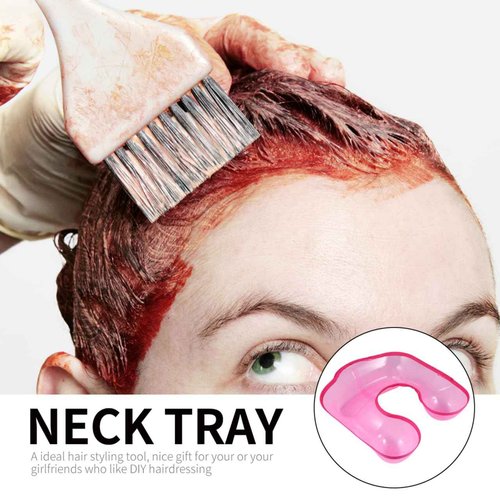FRCOLOR Hair Styling Perm Bowl Neck Tray Plastic Hairdressing Tray Waterproof Feature