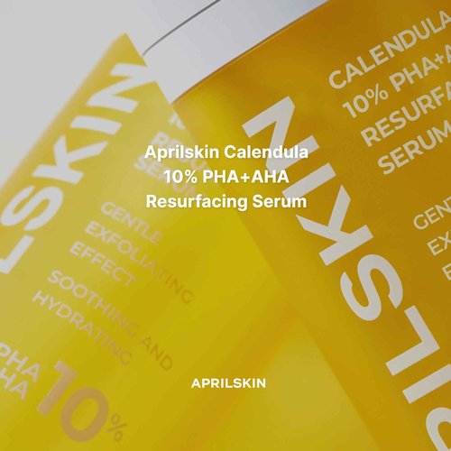 APRILSKIN Calendula10% PHA+AHA Resurfacing Serum | Vegan, Cruelty-Free | Dry, sensitive, acne-prone skin