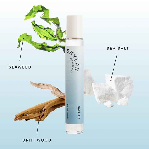Skylar Salt Air Eau de Parfum - Hypoallergenic & Clean Perfume for Women & Men, Vegan & Safe for Sensitive Skin - Fresh Perfume with Notes of Driftwood, Sea Salt & Seaweed - 10mL /0.33 Fl oz