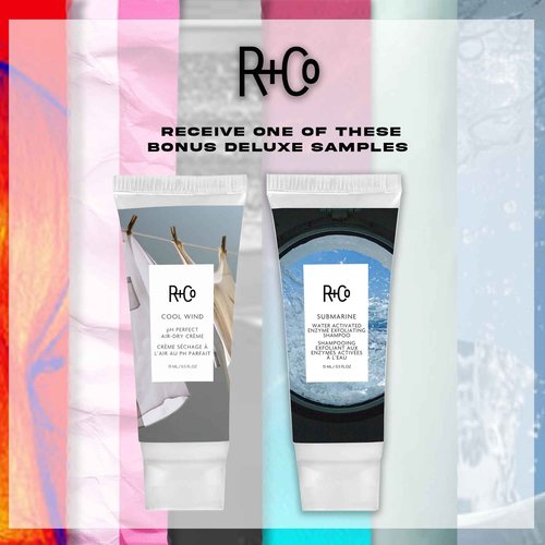 R+Co Cool Wind pH Perfect Air Dry Crème (5 Oz) + Bonus Deluxe Sample(.5 Oz) | Hydrates + Tames + Softens | Vegan + Cruelty-Free
