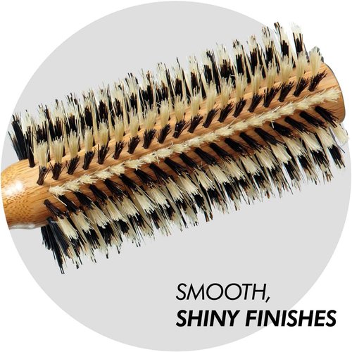 Sam Villa Signature Series Nylon & Boar Bristle Hair Brush Round Styling Brush