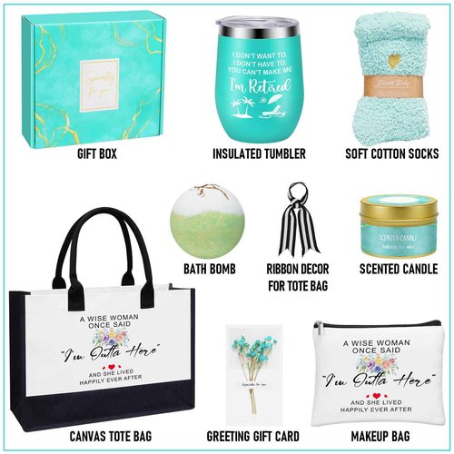 Uwingess Retirement Gift for Woman,Best Cool Retirement Gifts for Coworker Teacher Nurses Boss Friends Mom Grandma Retirees, Funny Retired Gifts