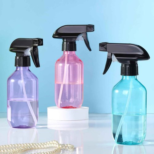 D Dymoece Empty Spray Bottles,10 oz Refillable Water Spray Bottle Adjustable Nozzle Mist/Stream Squirt Bottle for Hair Styling Watering Plants Cleaning Products