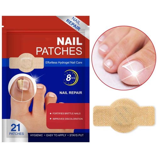 Nail Patches for Toenails & Fingernails – 8-Hour Nail Care Repair Stickers for Extra Strengthening (42pcs)