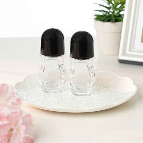 Cchenxxi 2 Pcs 30ml Glass Roll On Bottles - Empty Refillable Rollerball Containers for DIY Deodorant, Essential Oils, Perfume & Skincare Making (2pcs Oval)