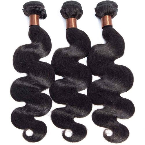 BLACKMOON HAIR Indian Virgin Hair Body Wave Human Hair Bundle 100% Unprocessed Human Virgin Hair One Bundle 22 inch 100g Natural Black Color