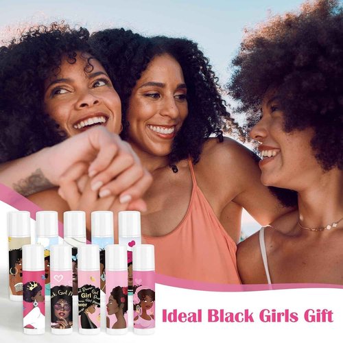 Piuaeue 50 Pack Black Girl Inspirational Lip Balm Bulk Motivational Black Women Lip Care Moisturizing and Nourishing Lip Care Favors for History Month Party Gifts Guests