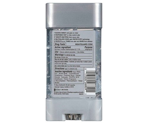 Right Guard Total Defense 5 Power Gel, Antiperspirant and Deodorant, Artic Refresh 4 Ounce (Pack of 3)