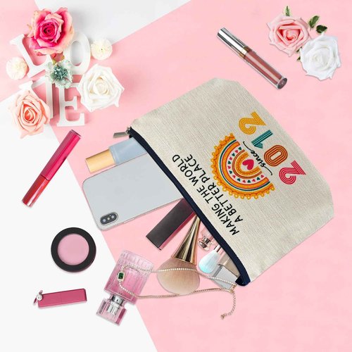 ancpeany Cool 13 Year Old Girl Gifts Ideas, Happy 13th Birthday Decorations for Girls Makeup Bag, 2012 Birthday Best Presents for Sister, Daughter Trendy Stuff 2025, Christmas, Cosmetic Travel Pouch