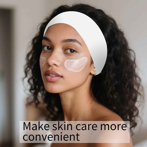 Meifuly 200PCS Disposable Headbands for Women, Soft & Stretchy Non-woven Fabric Spa Hairband for Makeup, Washing Face, Esthetician Salon Supplies, Travel