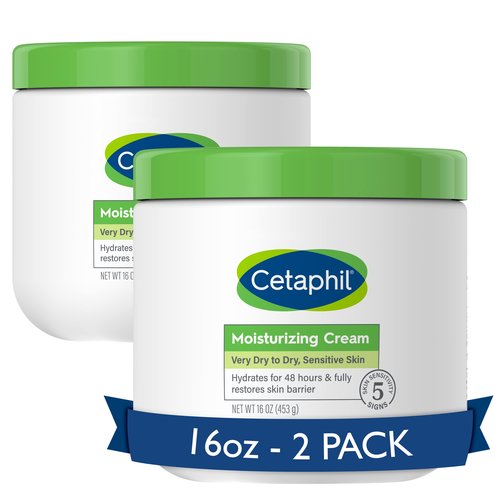 Cetaphil Body Moisturizer, Hydrating Moisturizing Cream for Dry to Very Dry & Body Wash, NEW Moisturizing Relief Body Wash for Sensitive Skin
