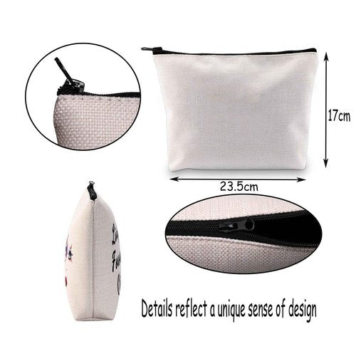 MEIKIUP Tap Dance Makeup Bag for Dancer Teacher Gift - Life Is Better When You Can Tap Dancing Dancer Cosmetic Bag