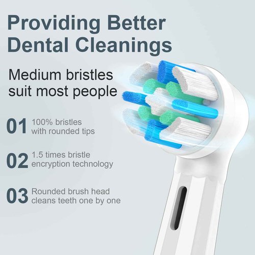 12 Pcs IO Replacement Heads Compatible with Oral B IO 2/3/4/5/6/7/8/9/10/Deep Clean Series Electric Toothbrushes, Medium Softness Brush Heads Compatible with Oral B iO (White)