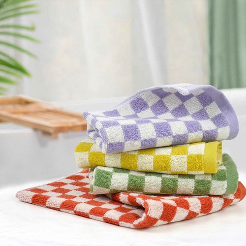Cotton Small Towels 8 Pack, 4 Hand Towels (13x29 Inches) and 4 Washcloths (13x13 Inches), for Drying Hand, Washing Face, and Daily Cleansing