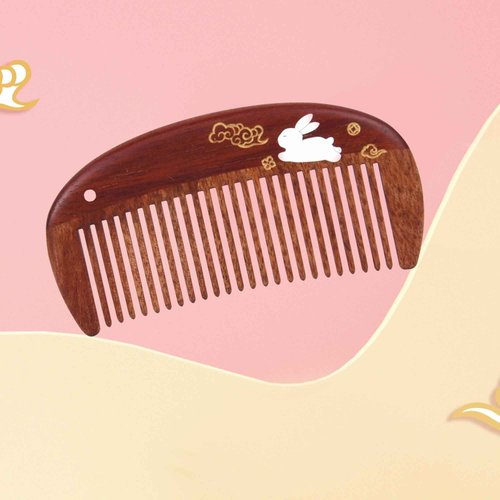TAN MUJIANG Wooden Hair Comb for Woman Antistatic Scalp Massage 1pc