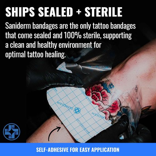 Saniderm Original Tattoo Aftercare Bandage (Personal Roll, 10.2 in x 2 yd)
