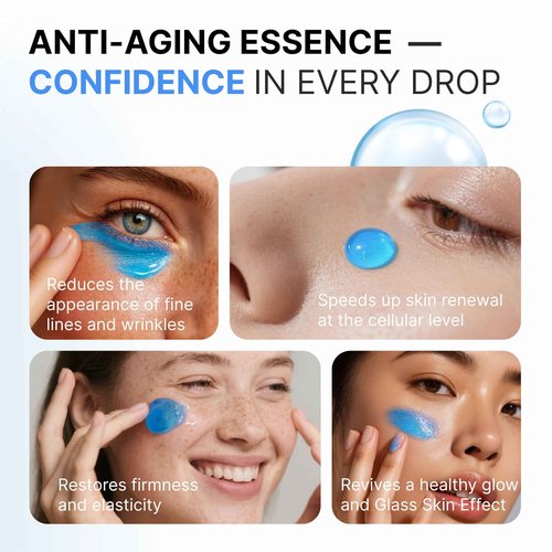 SkinHybrid Anti-Aging Essence | Gentle Copper Peptides Serum for Face | Effective Anti Aging Serum for Plumper, Tighter & Youthful Skin | with GHK-Cu Peptide + Niacinamide & Collagen (30ml /1 Fl oz)
